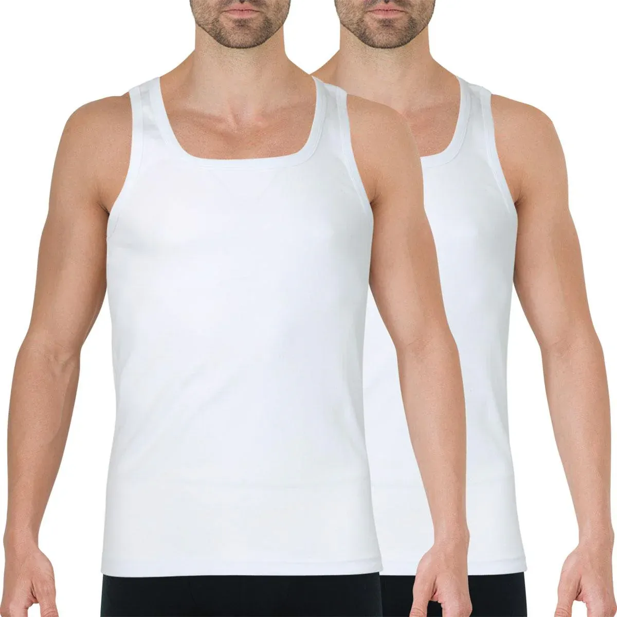 Lot de 2 débardeurs homme coton issu de l'agriculture biologique Athena – Image 2