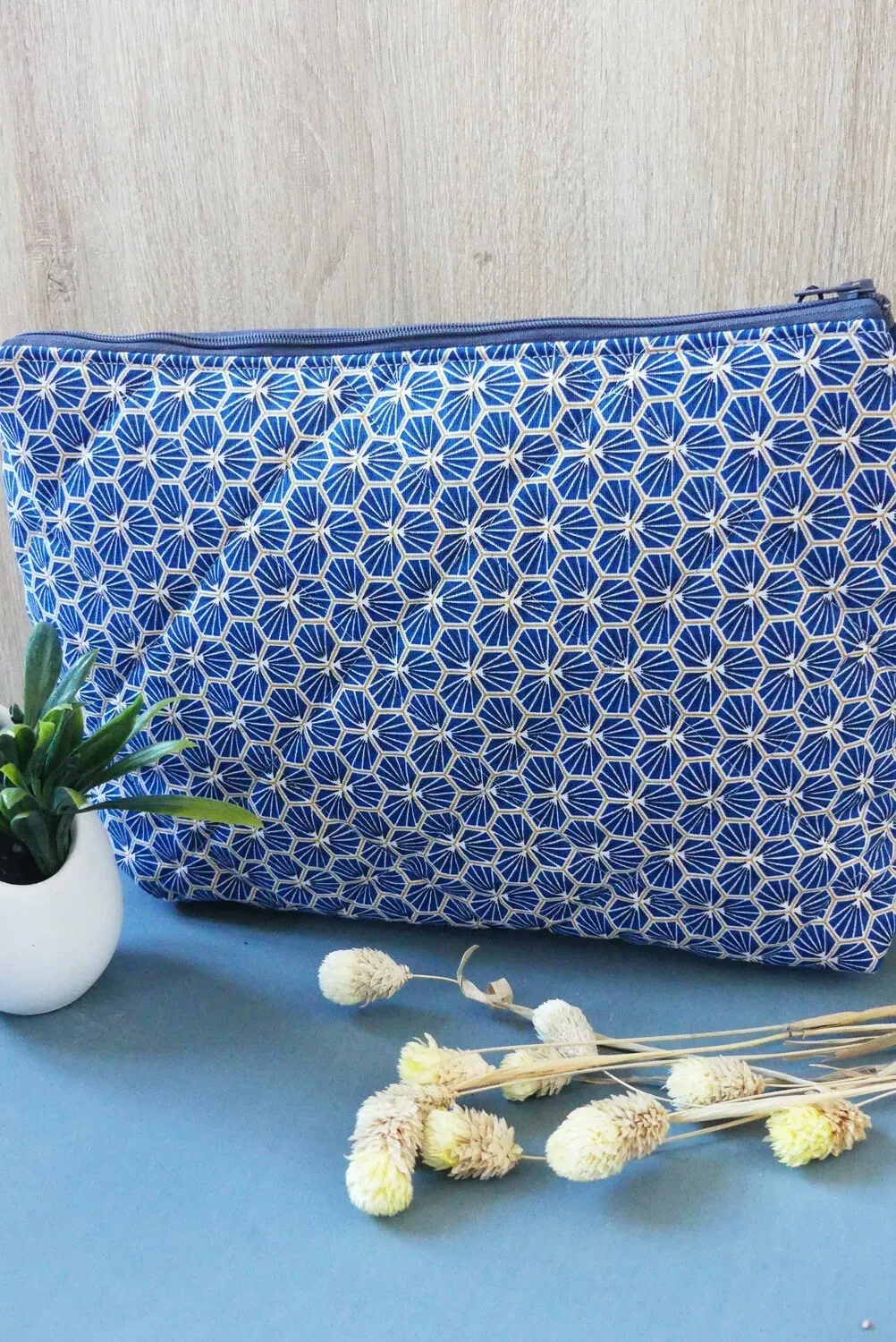 Trousse de toilette – Géométrique et Bleue – Image 2