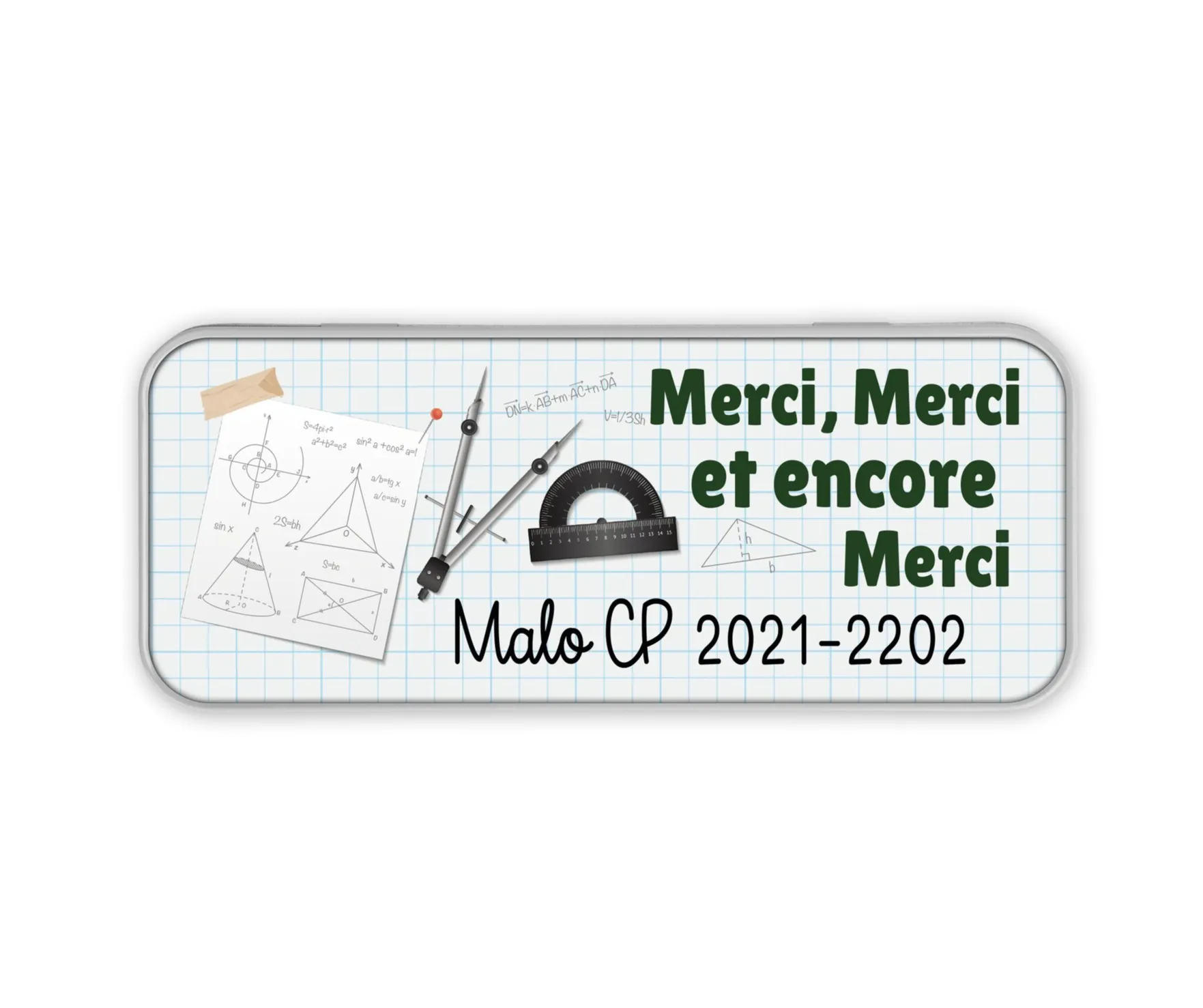 Boîte à crayons – Merci et encore merci