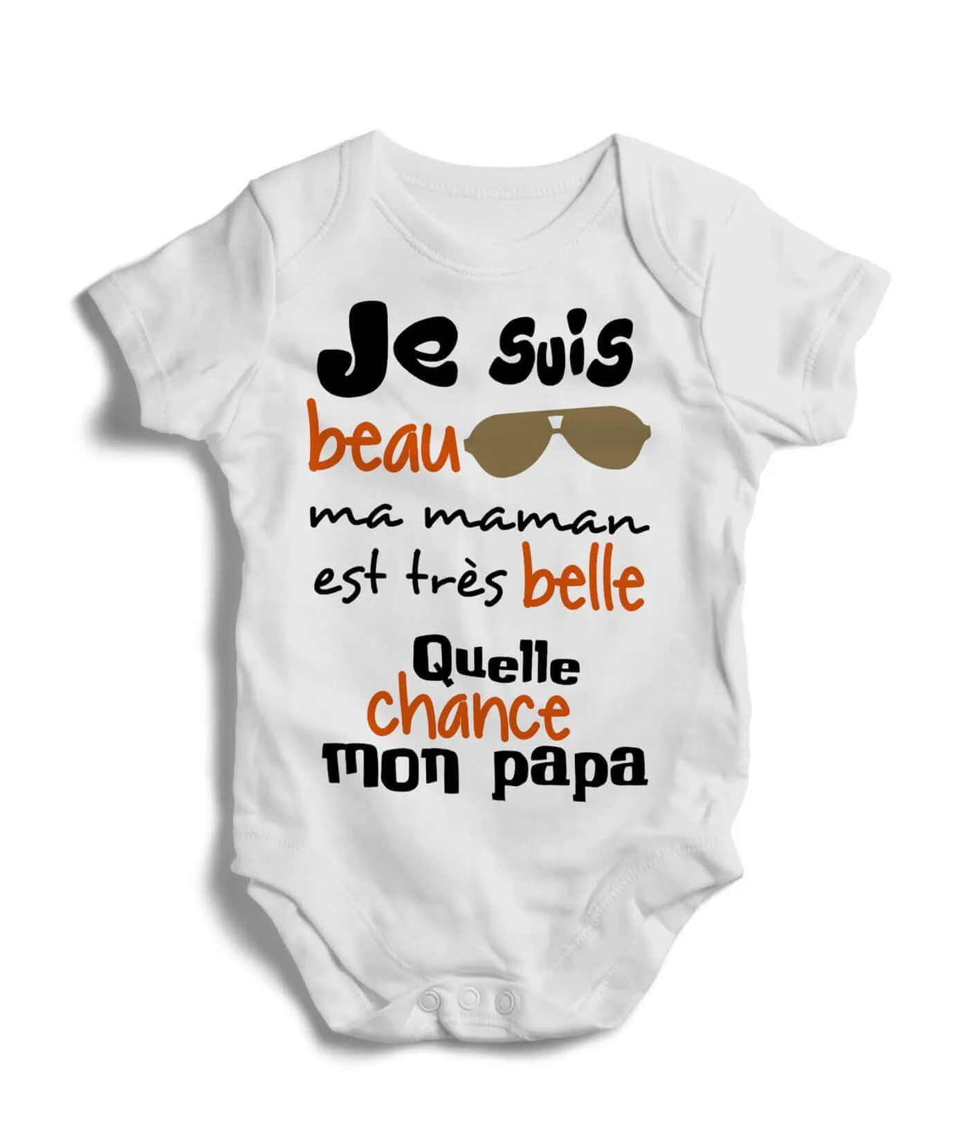 Body grenouillère – Je suis beau