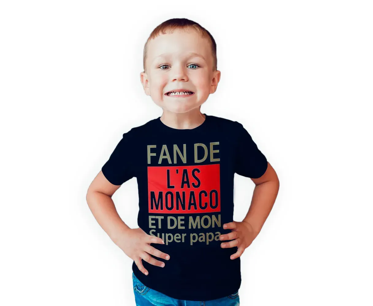 T-shirt Enfant – Fan de l’AS Monaco