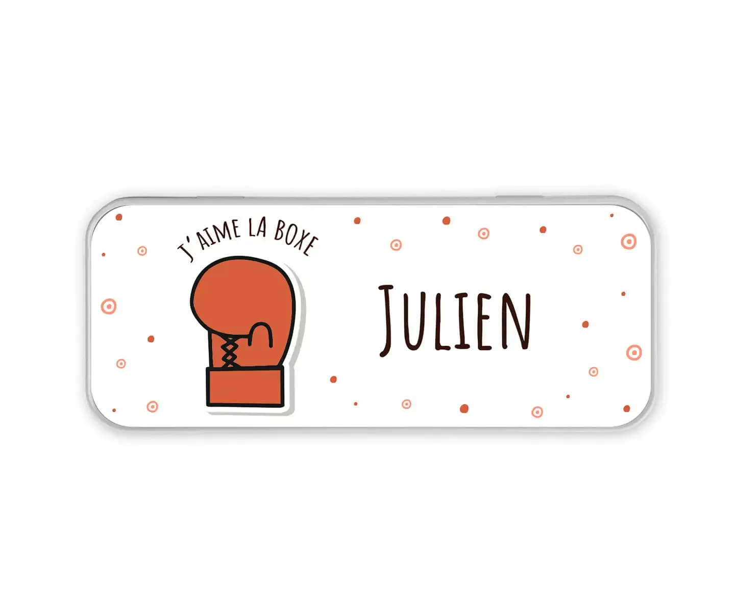 Boîte à crayons – J’aime la boxe