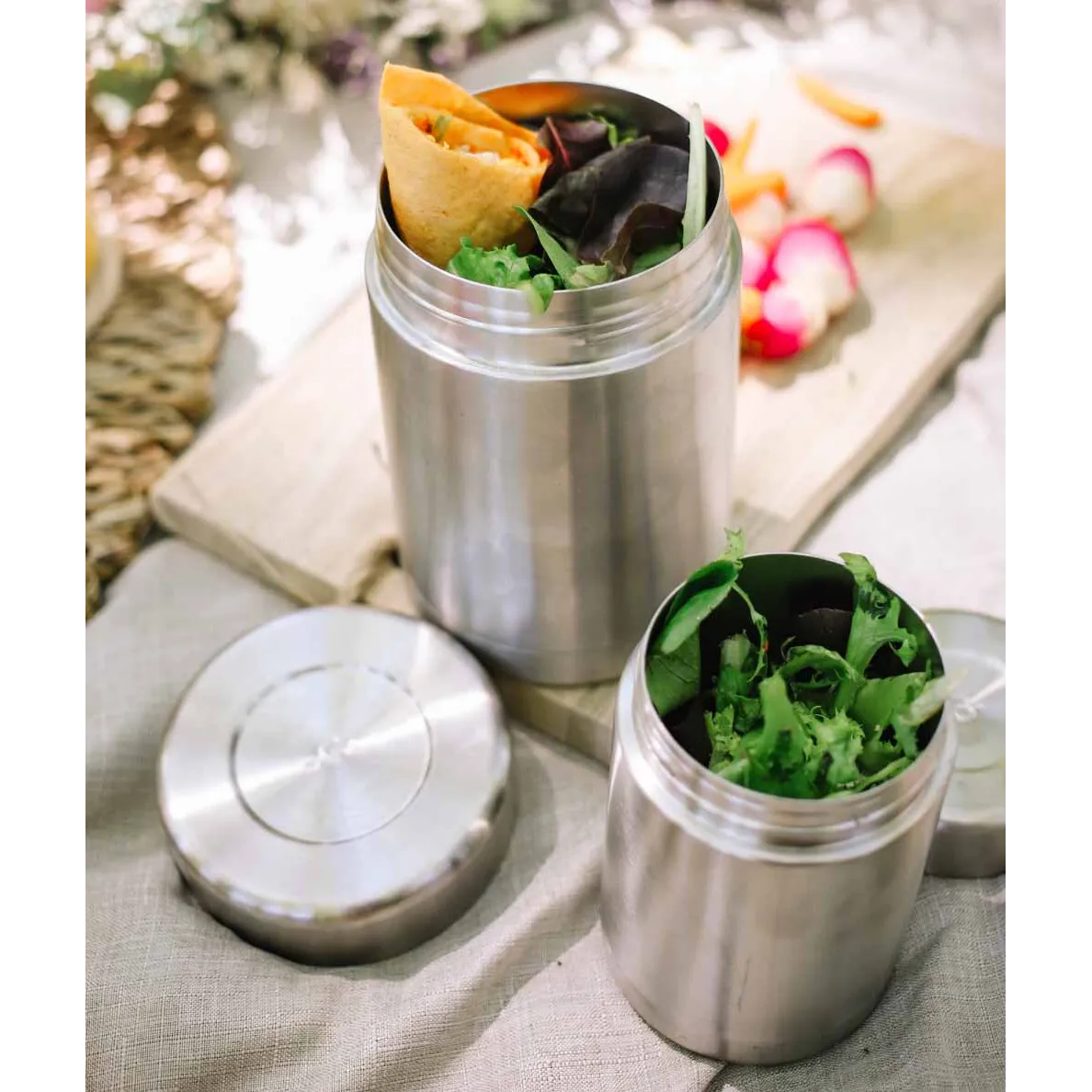 Boîte repas et soupe isotherme Original inox 650ml Qwetch – Image 3